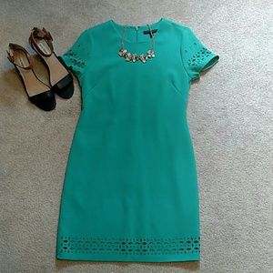 Eyelet cutout dress